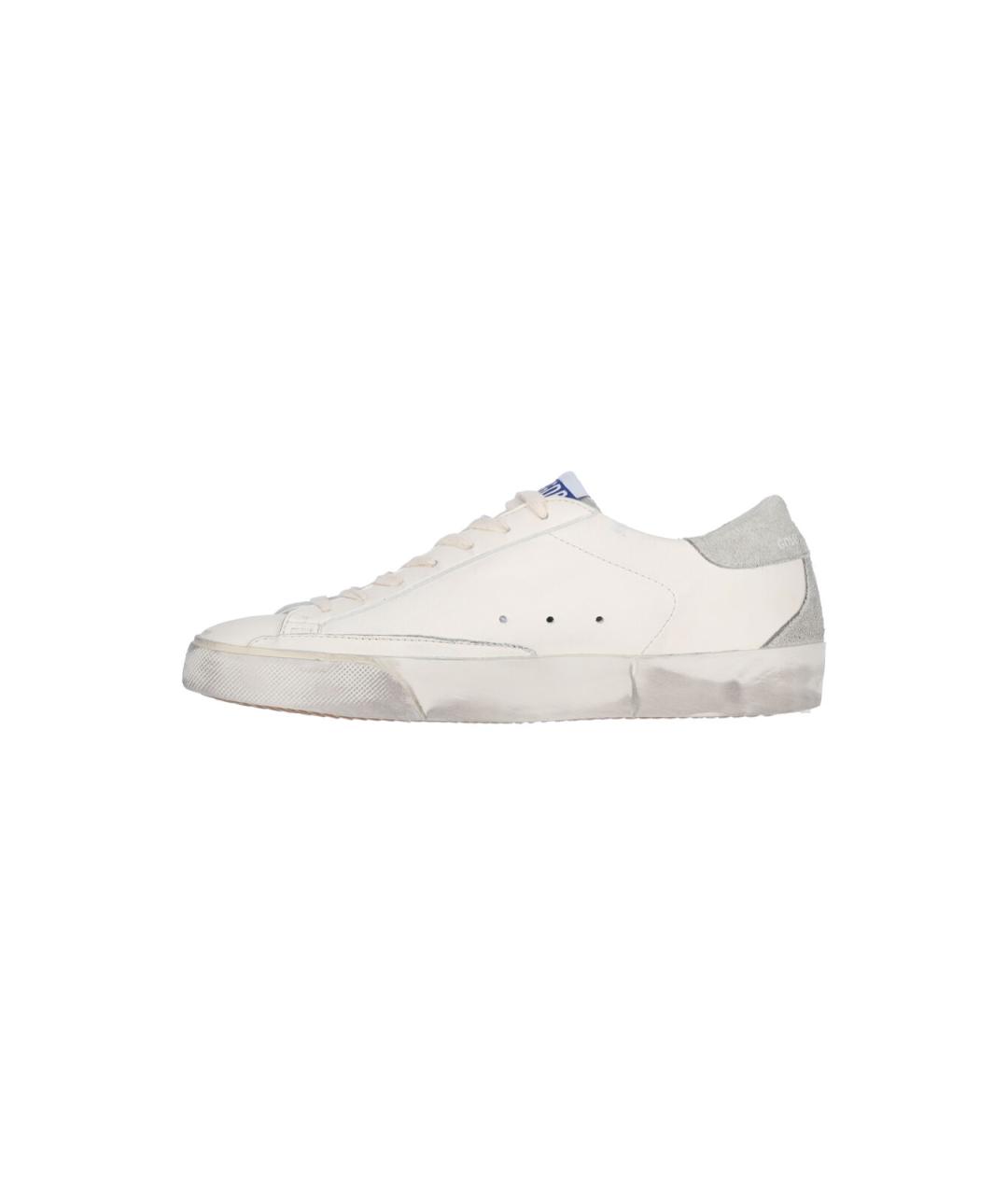 GOLDEN GOOSE DELUXE BRAND Белые кожаные низкие кроссовки / кеды, фото 3