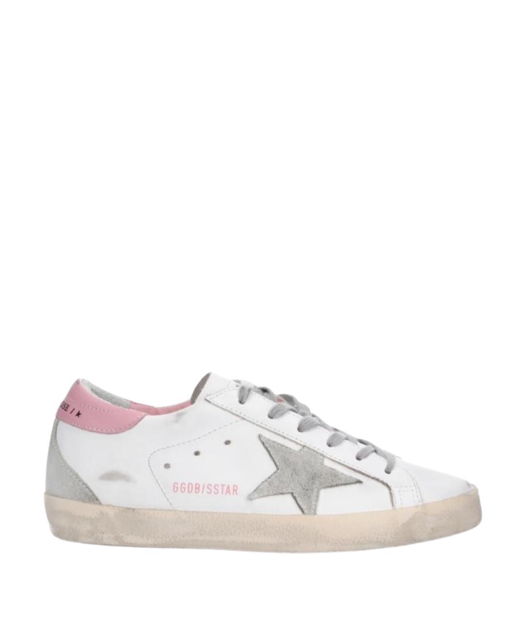 GOLDEN GOOSE DELUXE BRAND Белые кожаные кеды, фото 1