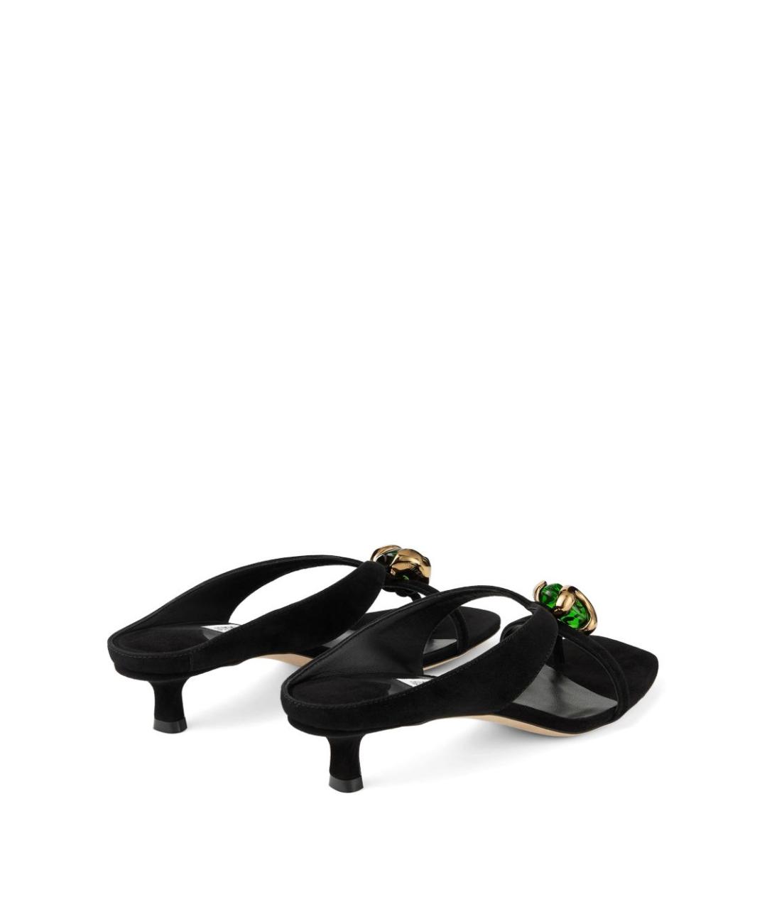JIMMY CHOO Черные замшевые мюли, фото 4