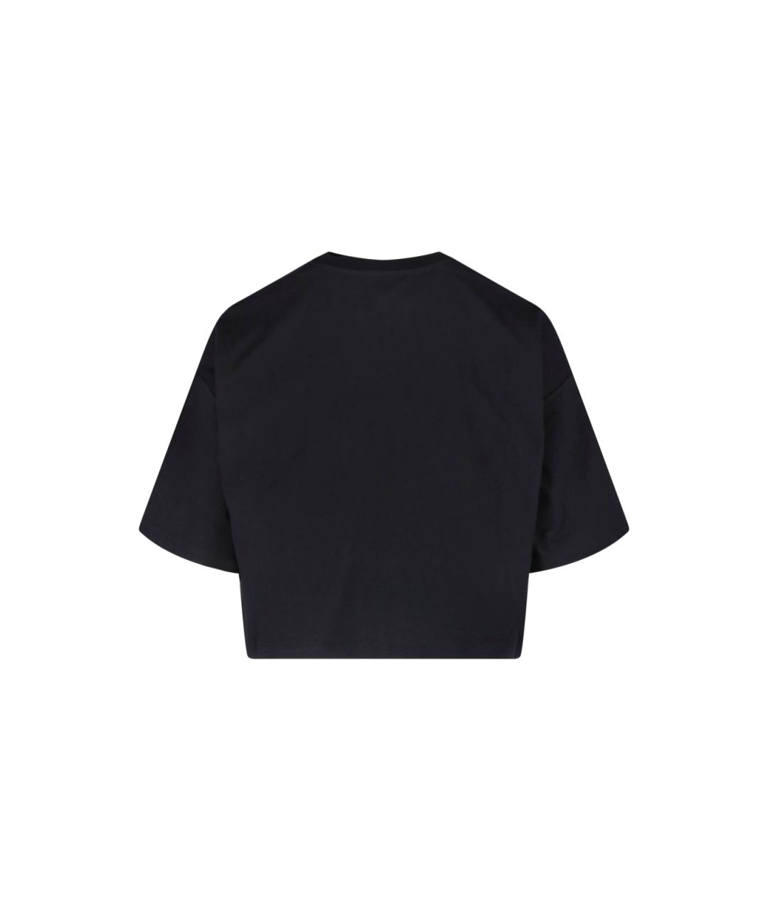 BALMAIN Черная хлопковая футболка, фото 2