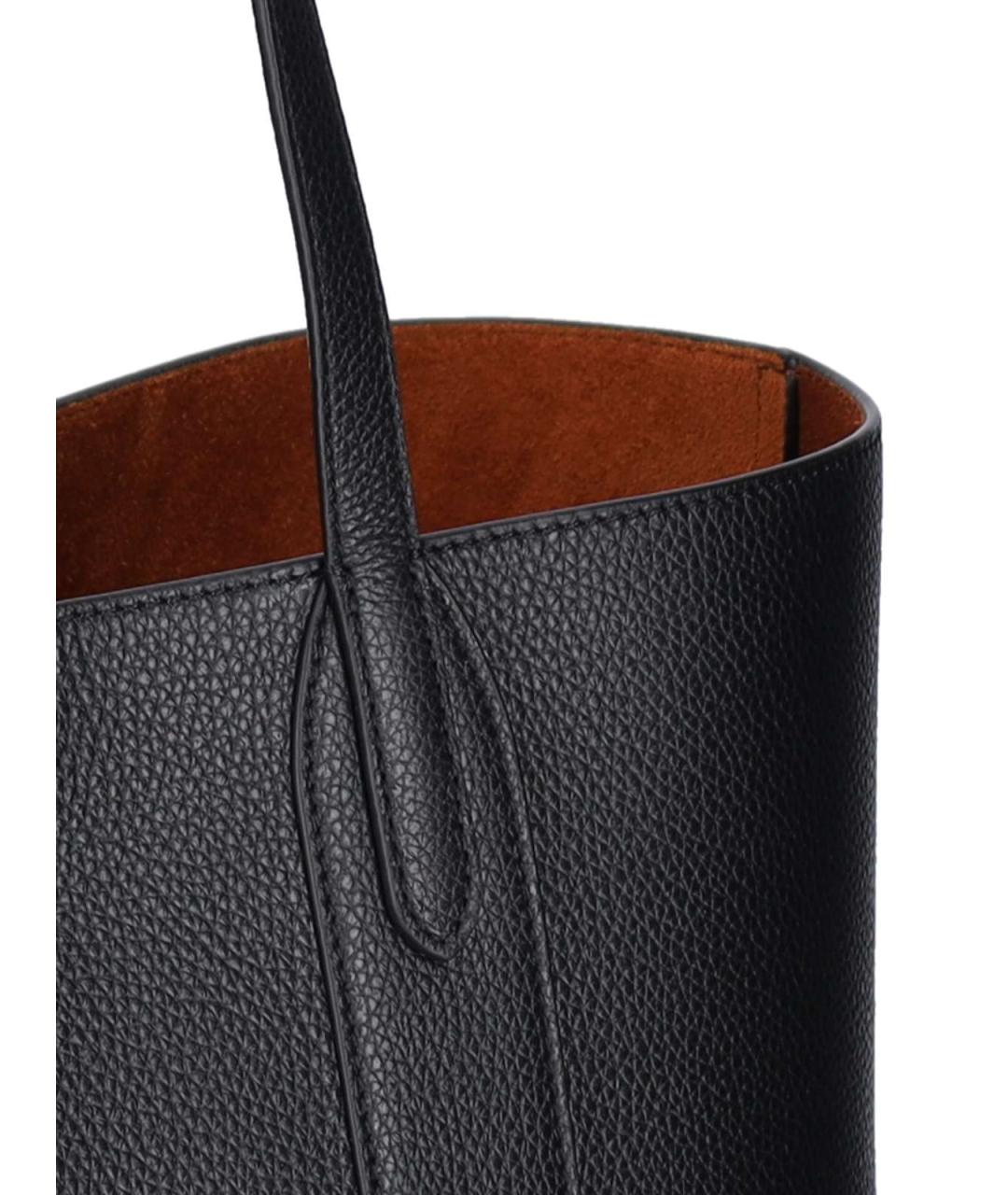 MULBERRY Черная кожаная сумка тоут, фото 4