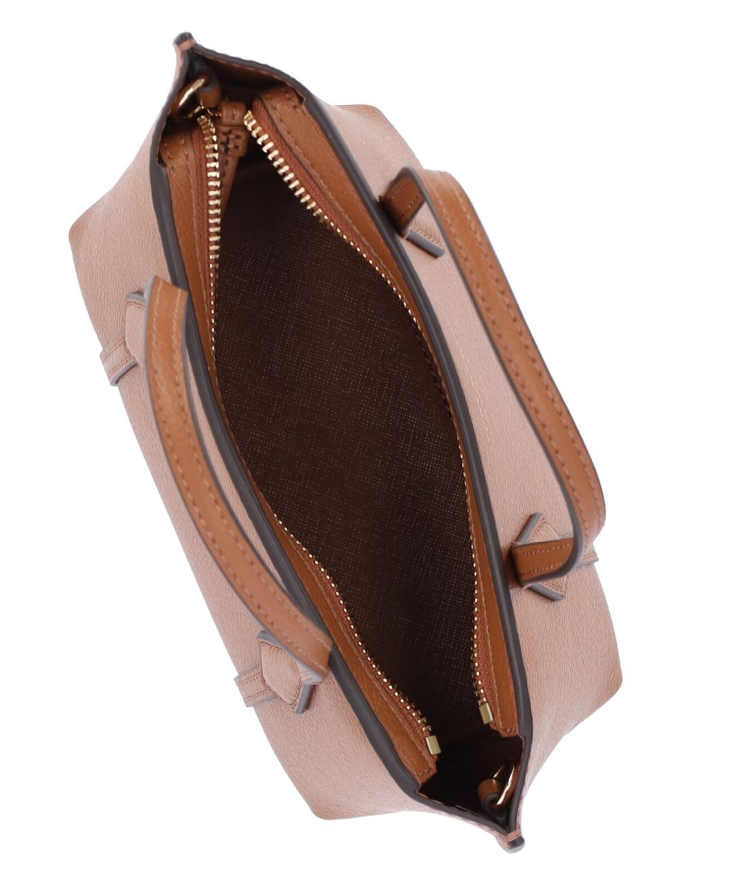 TORY BURCH Коричневая кожаная сумка тоут, фото 4