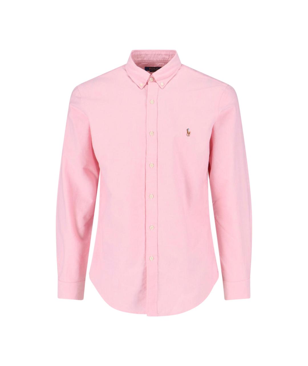 POLO RALPH LAUREN Розовая хлопковая кэжуал рубашка, фото 1