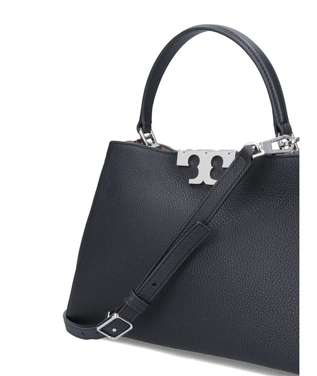 TORY BURCH Черная кожаная сумка через плечо, фото 4