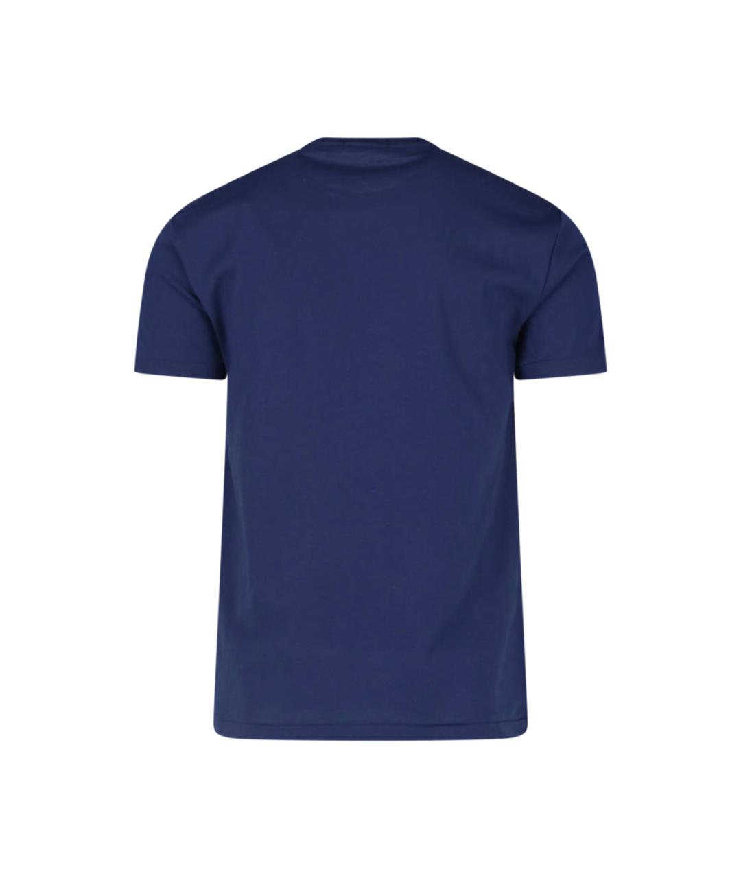 POLO RALPH LAUREN Синяя хлопковая футболка, фото 2
