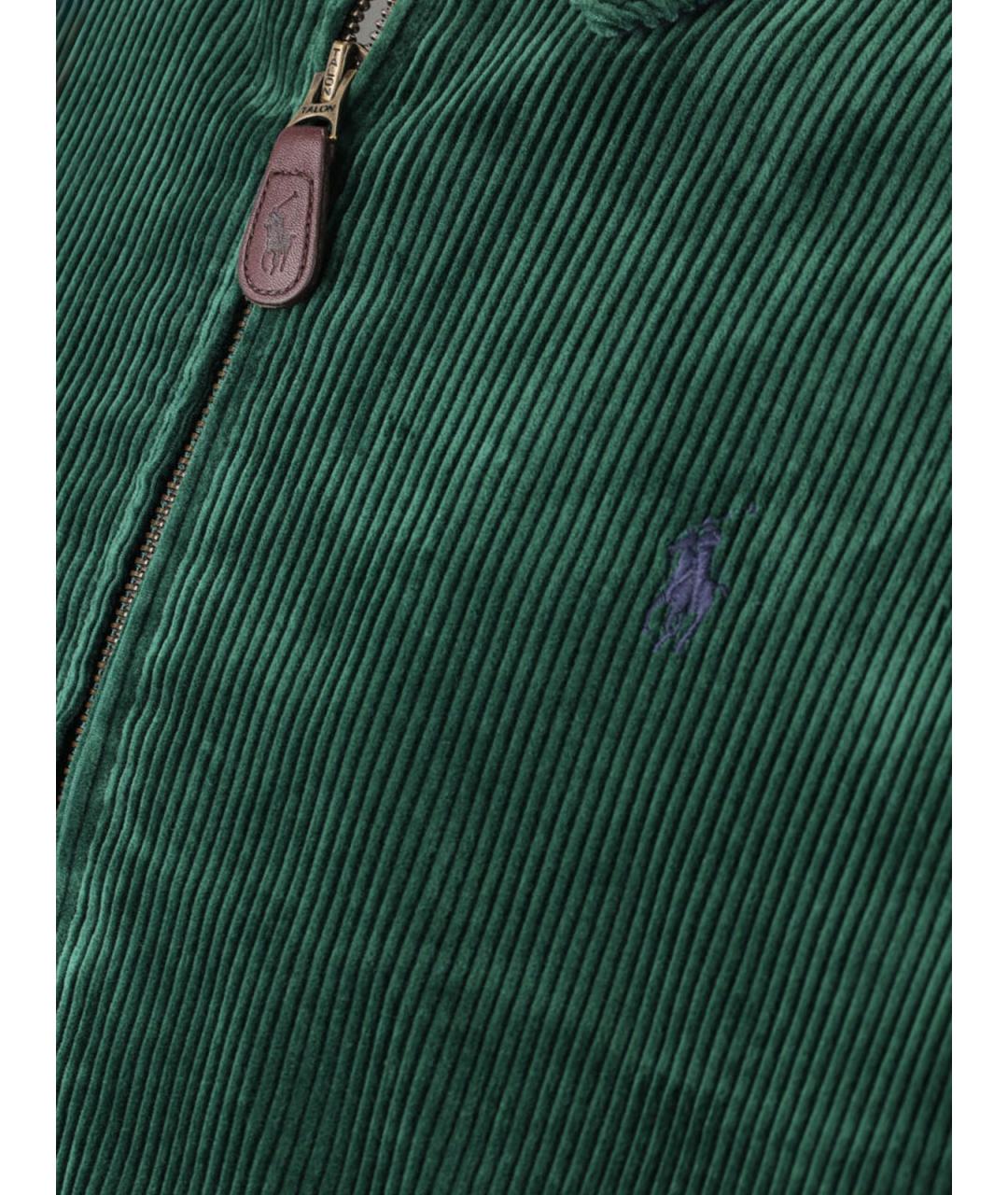 POLO RALPH LAUREN Зеленая хлопковая куртка, фото 3