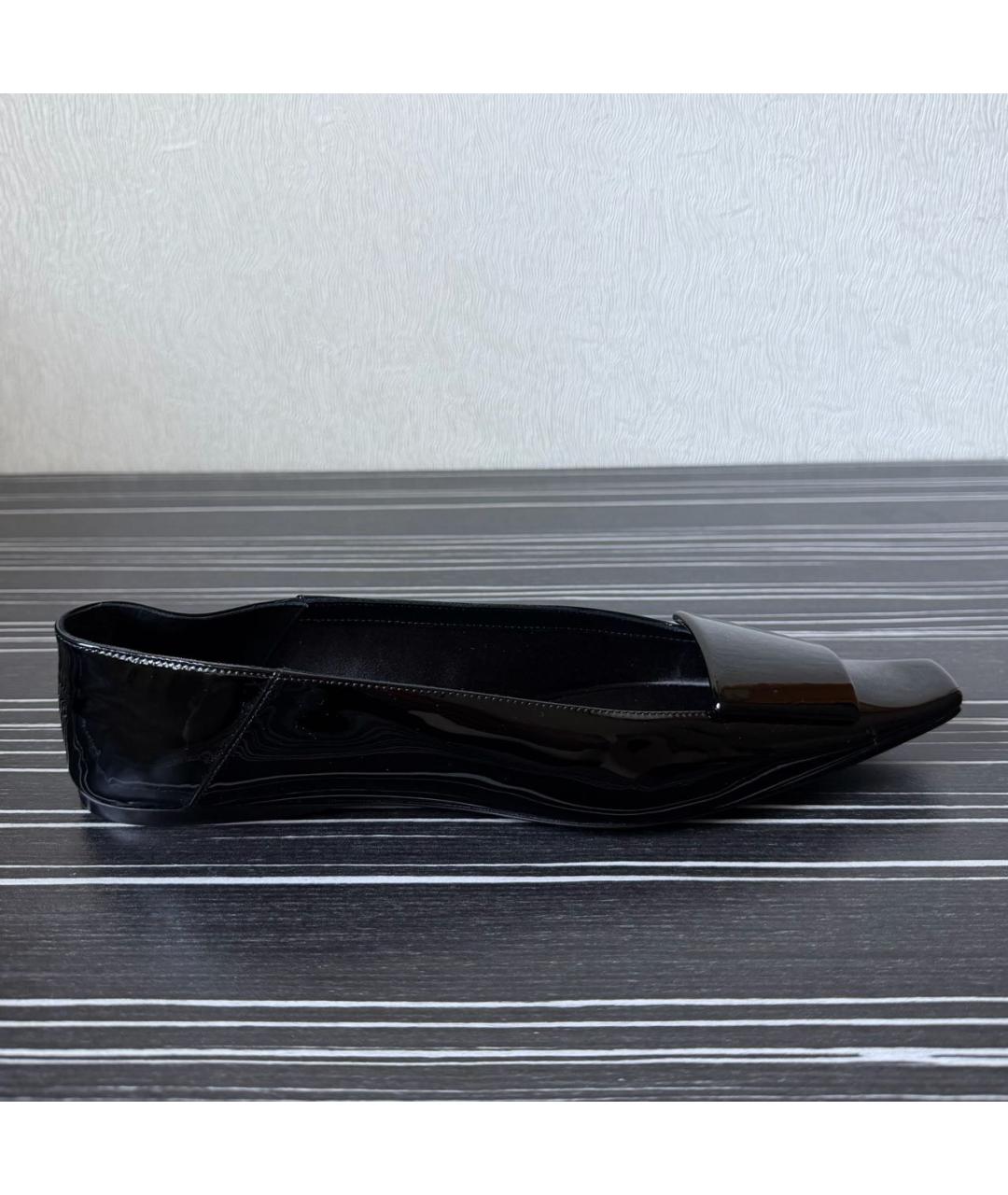 SAINT LAURENT Черные туфли из лакированной кожи, фото 7