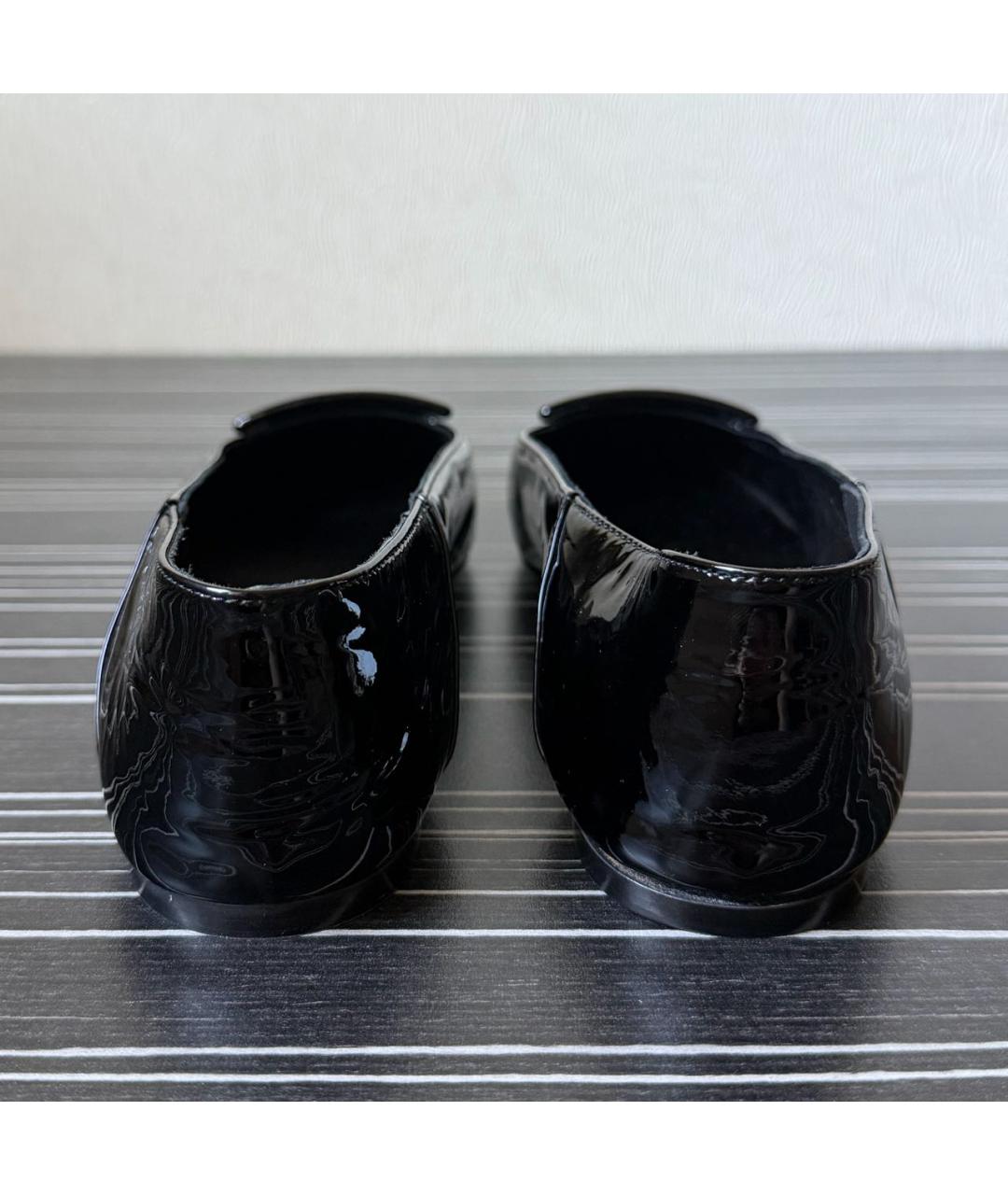 SAINT LAURENT Черные туфли из лакированной кожи, фото 4