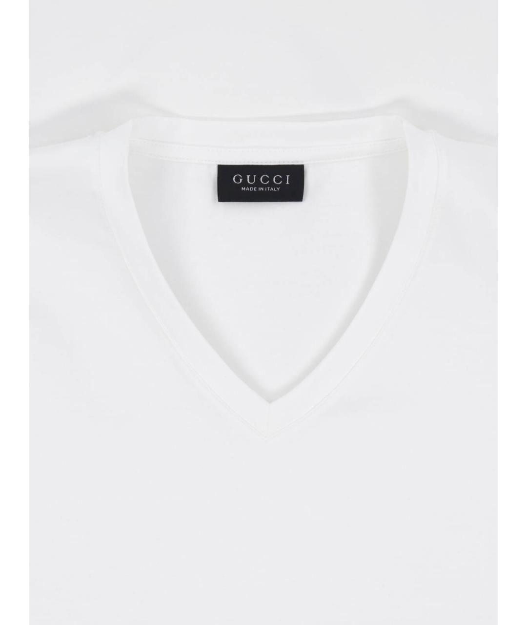 GUCCI Белая футболка, фото 3