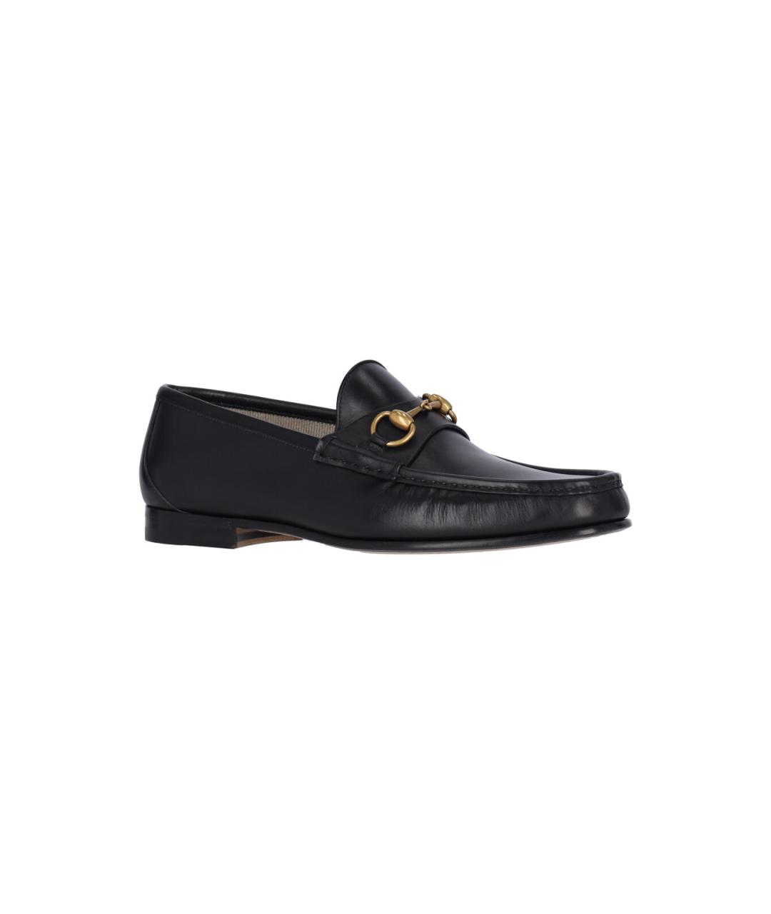 GUCCI Черные кожаные лоферы, фото 2