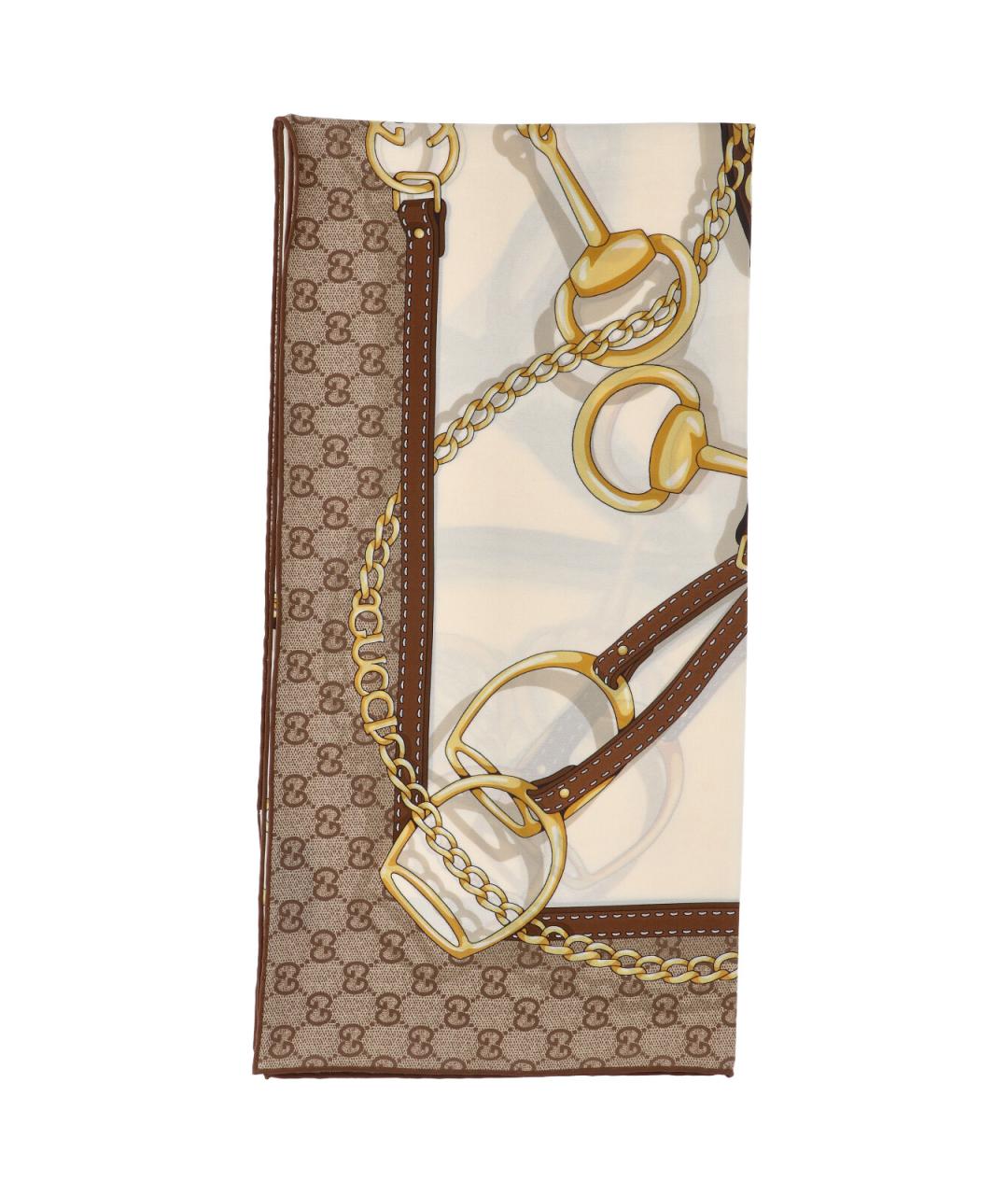 GUCCI Мульти шелковый шарф, фото 1