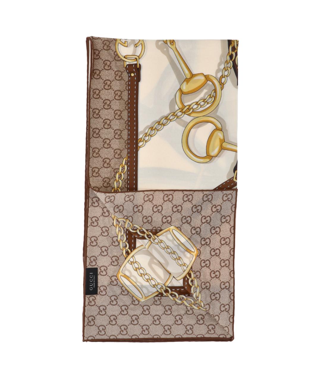 GUCCI Мульти шелковый шарф, фото 3