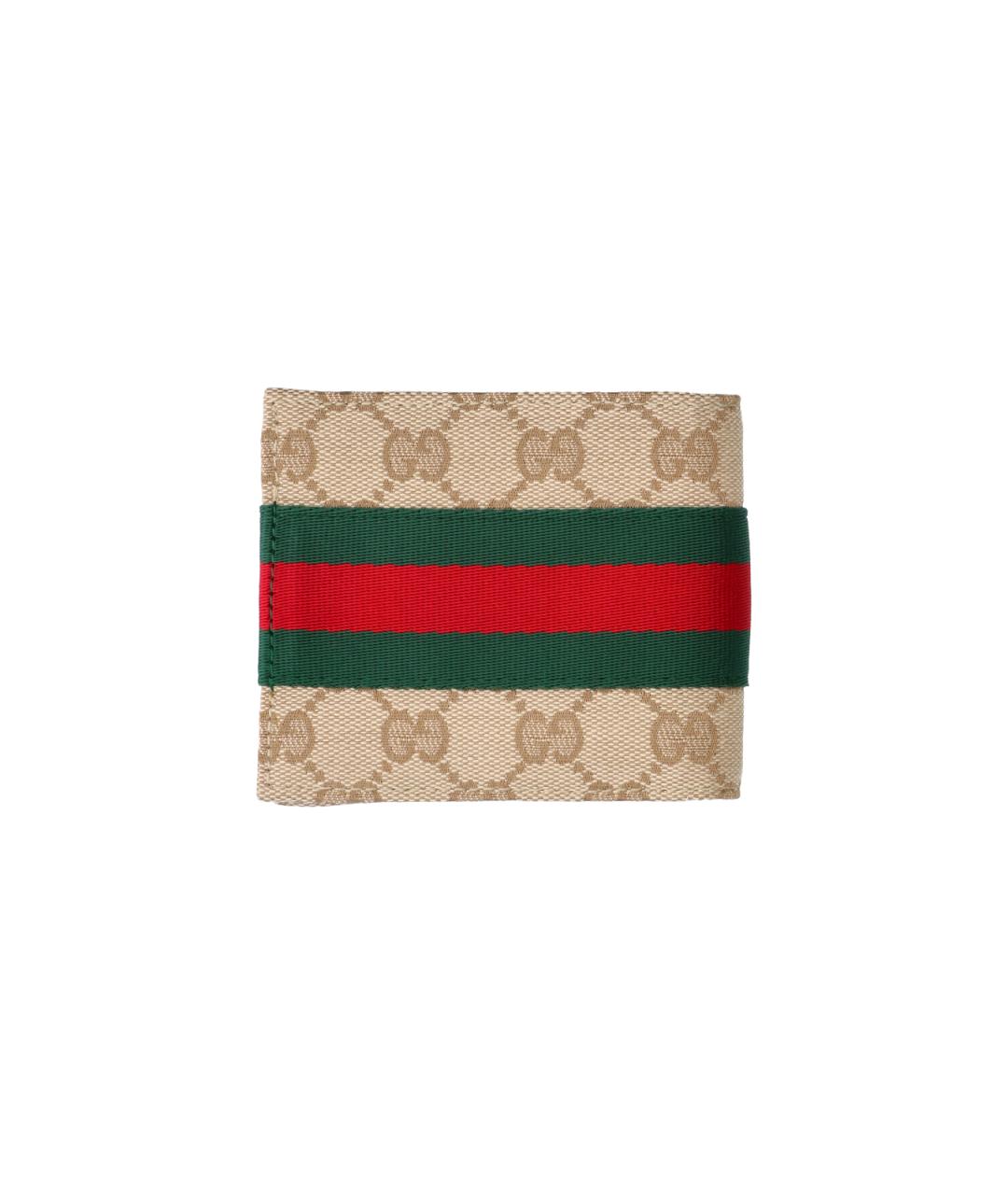 GUCCI Бежевый полиуретановый кошелек, фото 3