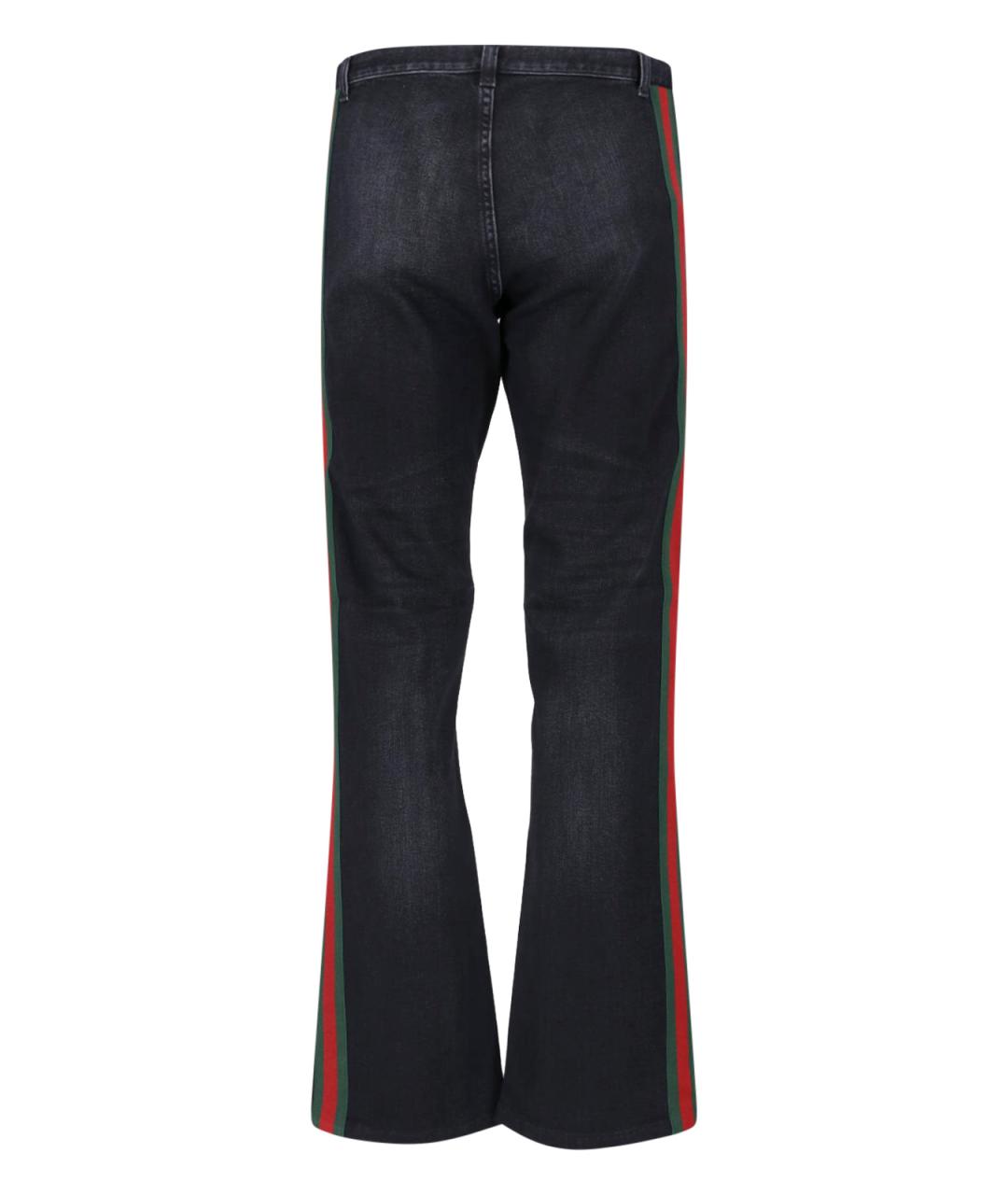 GUCCI Черные хлопковые прямые джинсы, фото 2