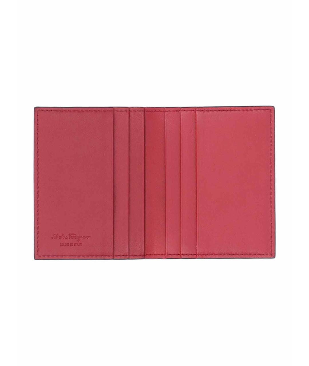 FERRAGAMO Черный кожаный кошелек, фото 2