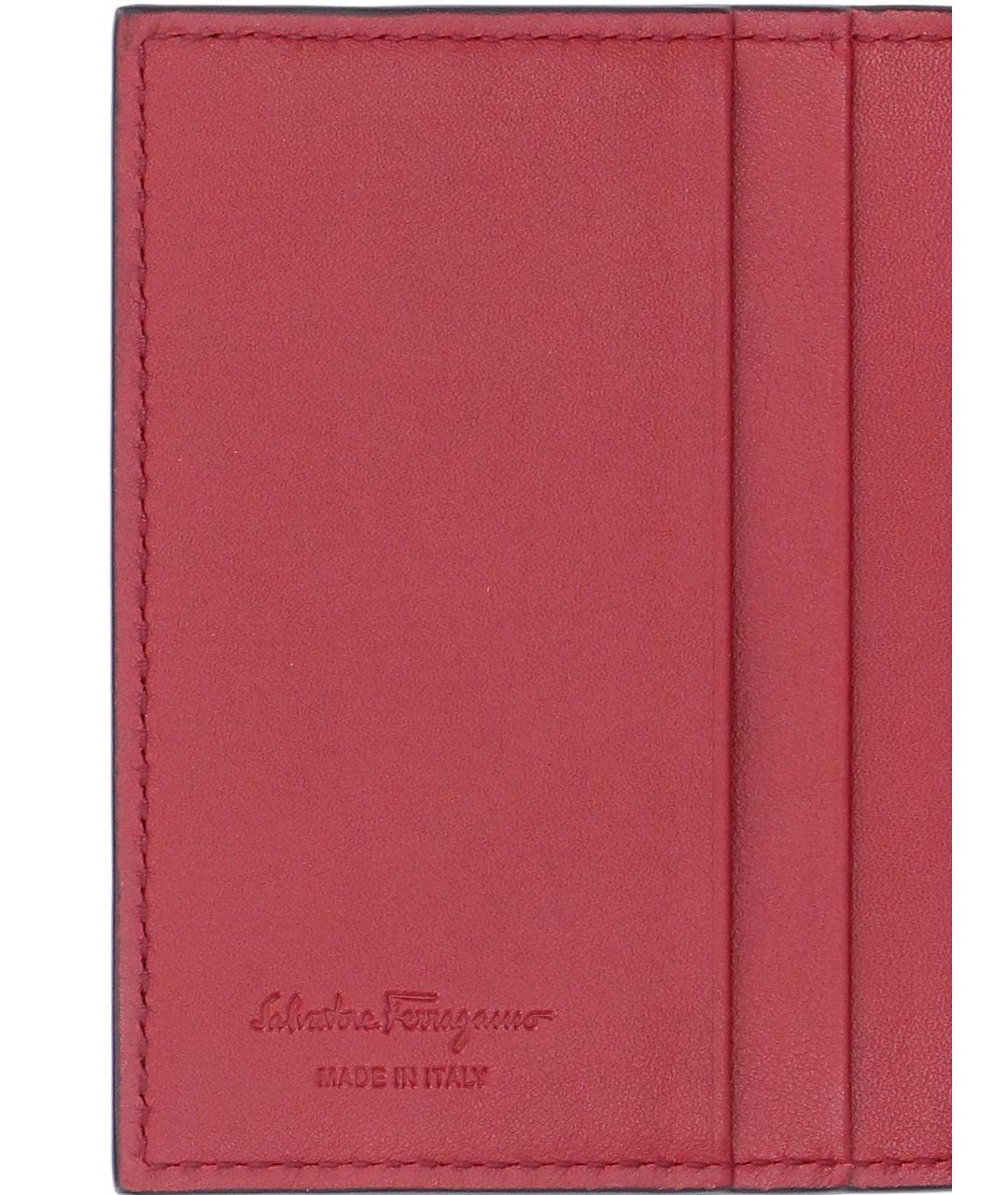 FERRAGAMO Черный кожаный кошелек, фото 5