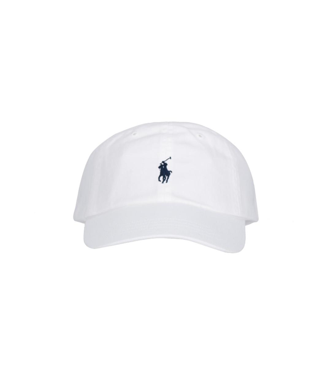 POLO RALPH LAUREN Белая хлопковая кепка/бейсболка, фото 1