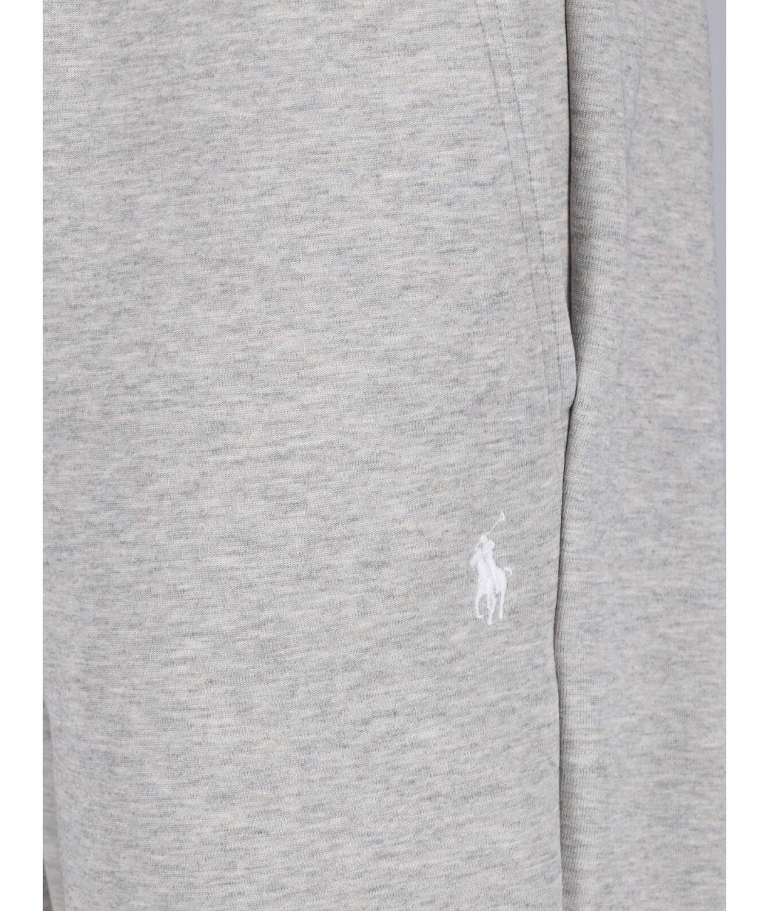 POLO RALPH LAUREN Серые хлопковые повседневные брюки, фото 5