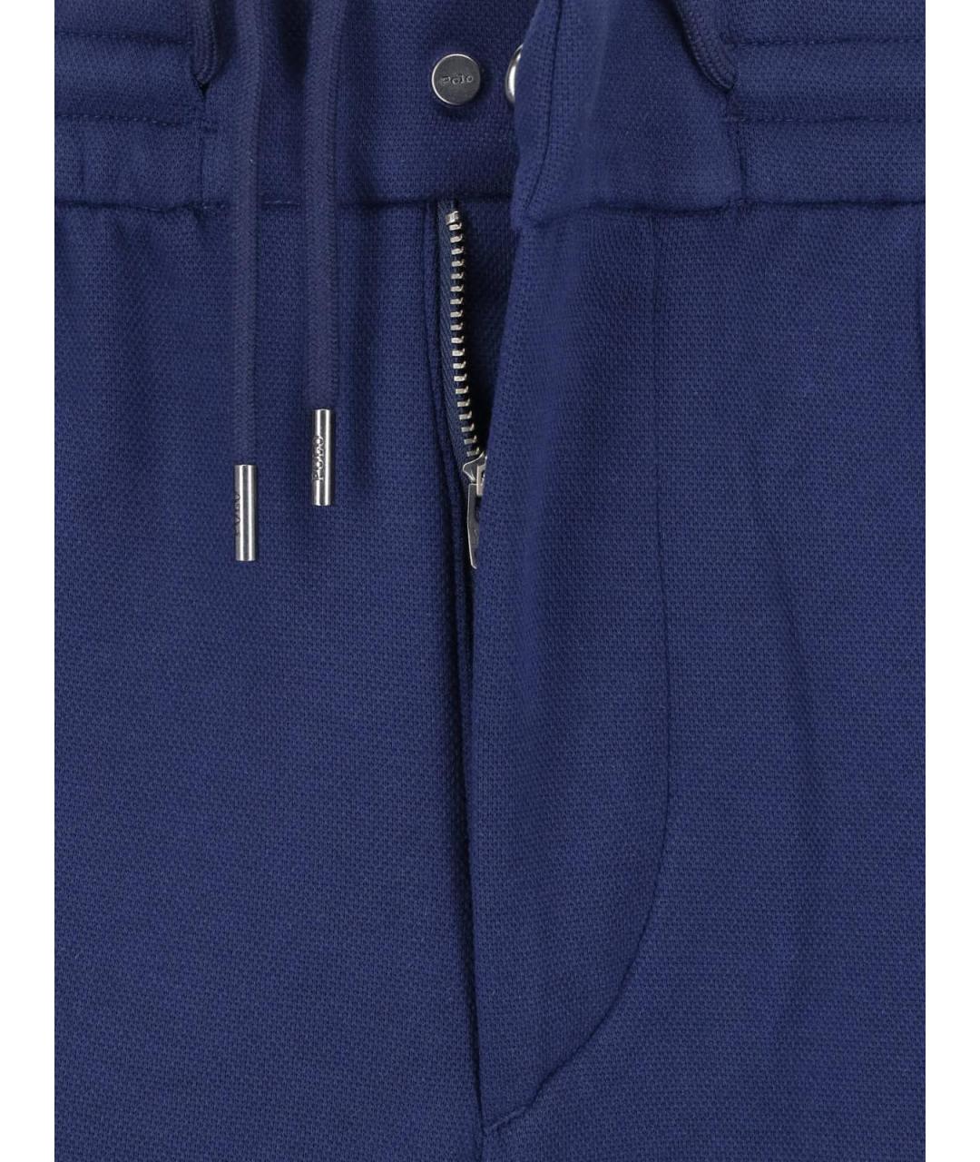 POLO RALPH LAUREN Синие хлопковые повседневные брюки, фото 4