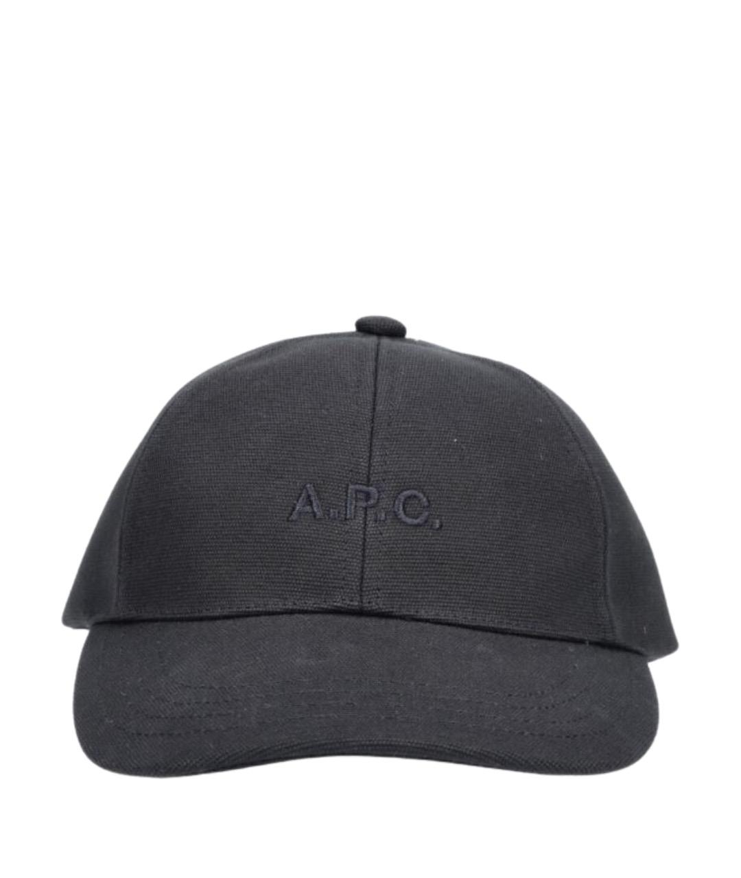 A.P.C. Черная хлопковая кепка, фото 1