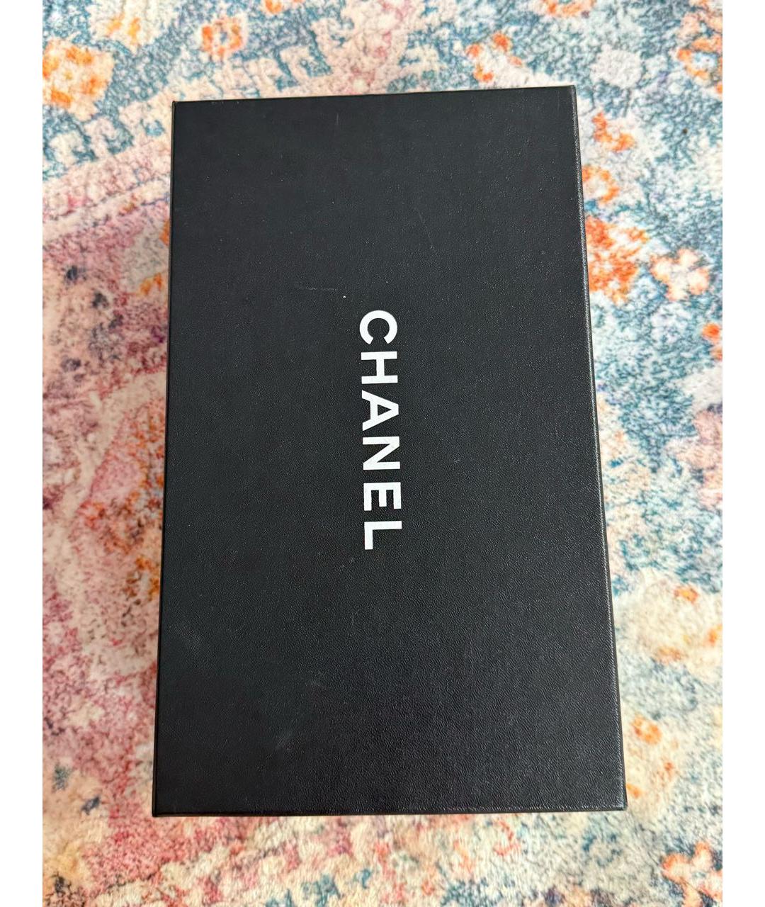 CHANEL Красные кожаные балетки, фото 5
