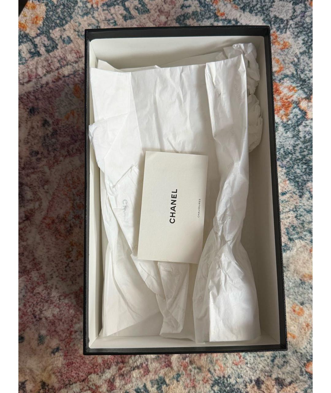 CHANEL Красные кожаные балетки, фото 6