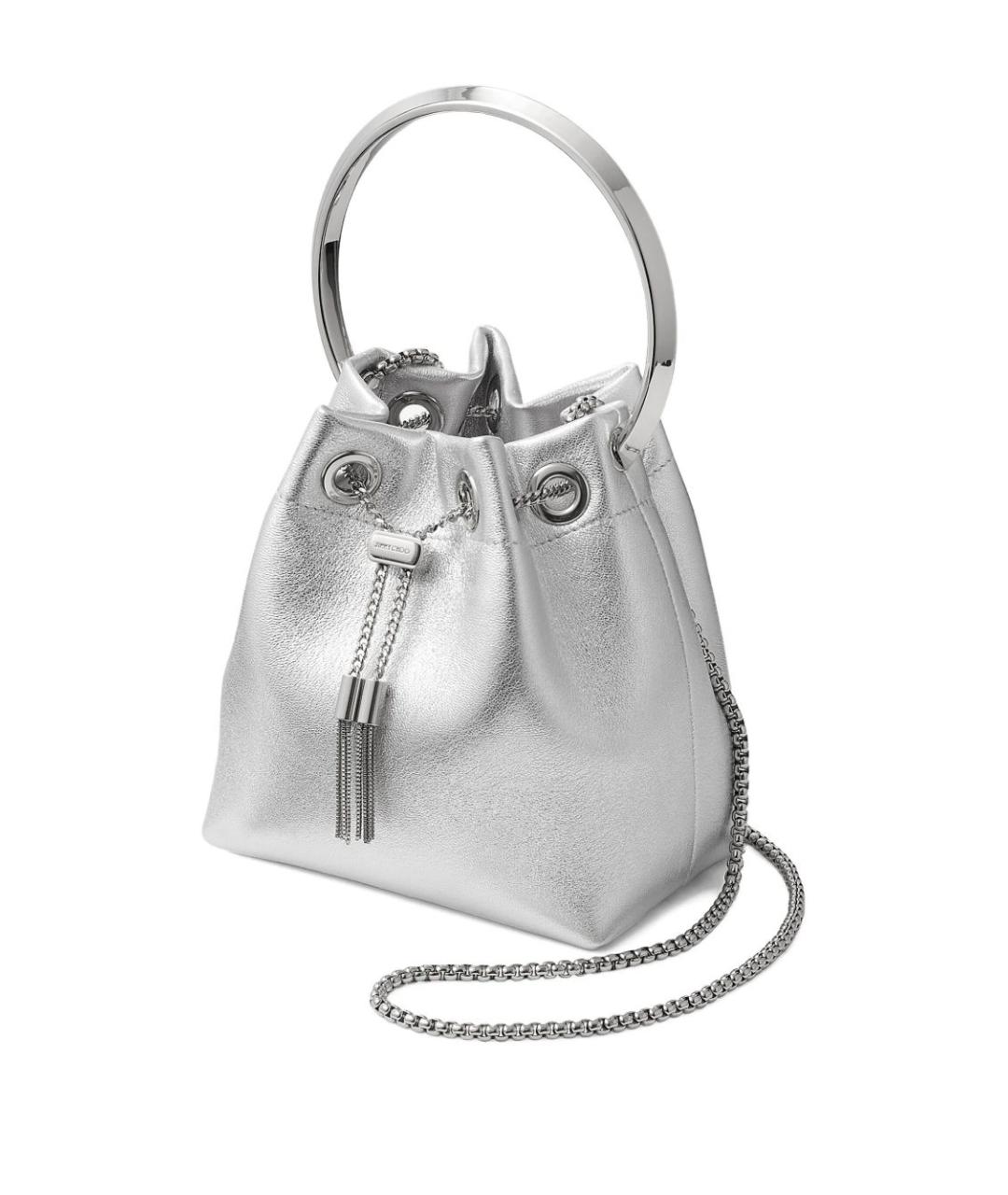 JIMMY CHOO Серебряная сумка тоут, фото 2