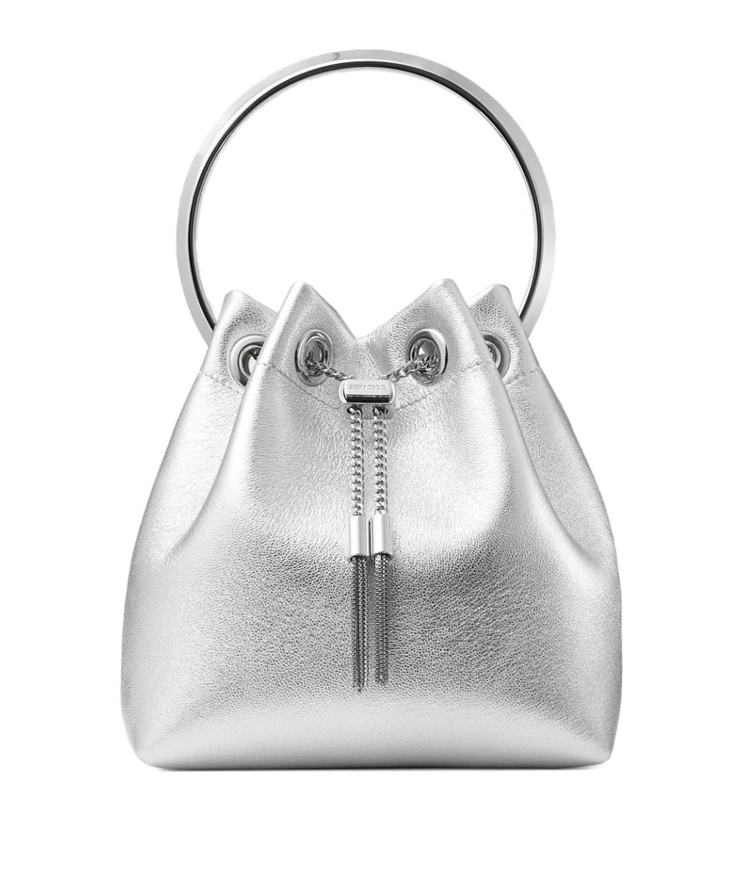 JIMMY CHOO Серебряная сумка тоут, фото 1