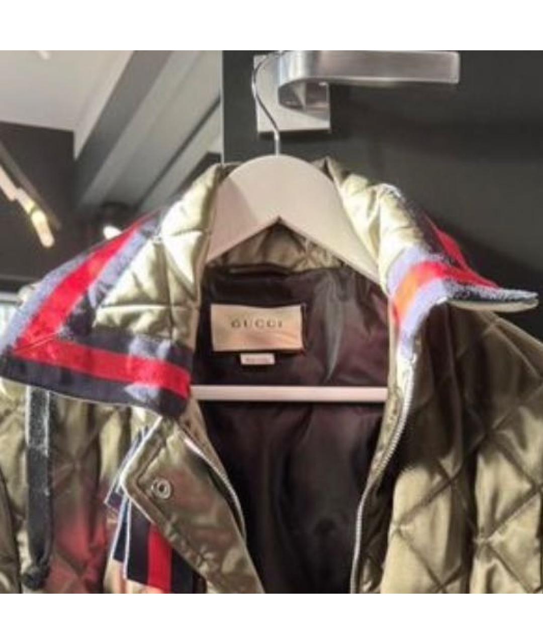 GUCCI Хаки вискозное пальто, фото 3