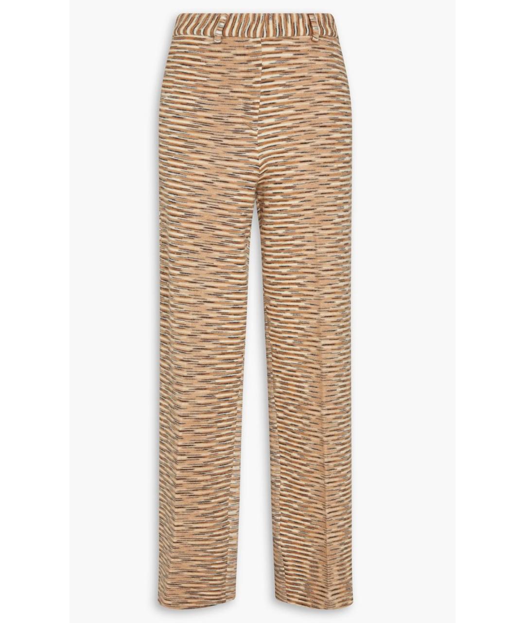 MISSONI Бежевые хлопковые прямые брюки, фото 4