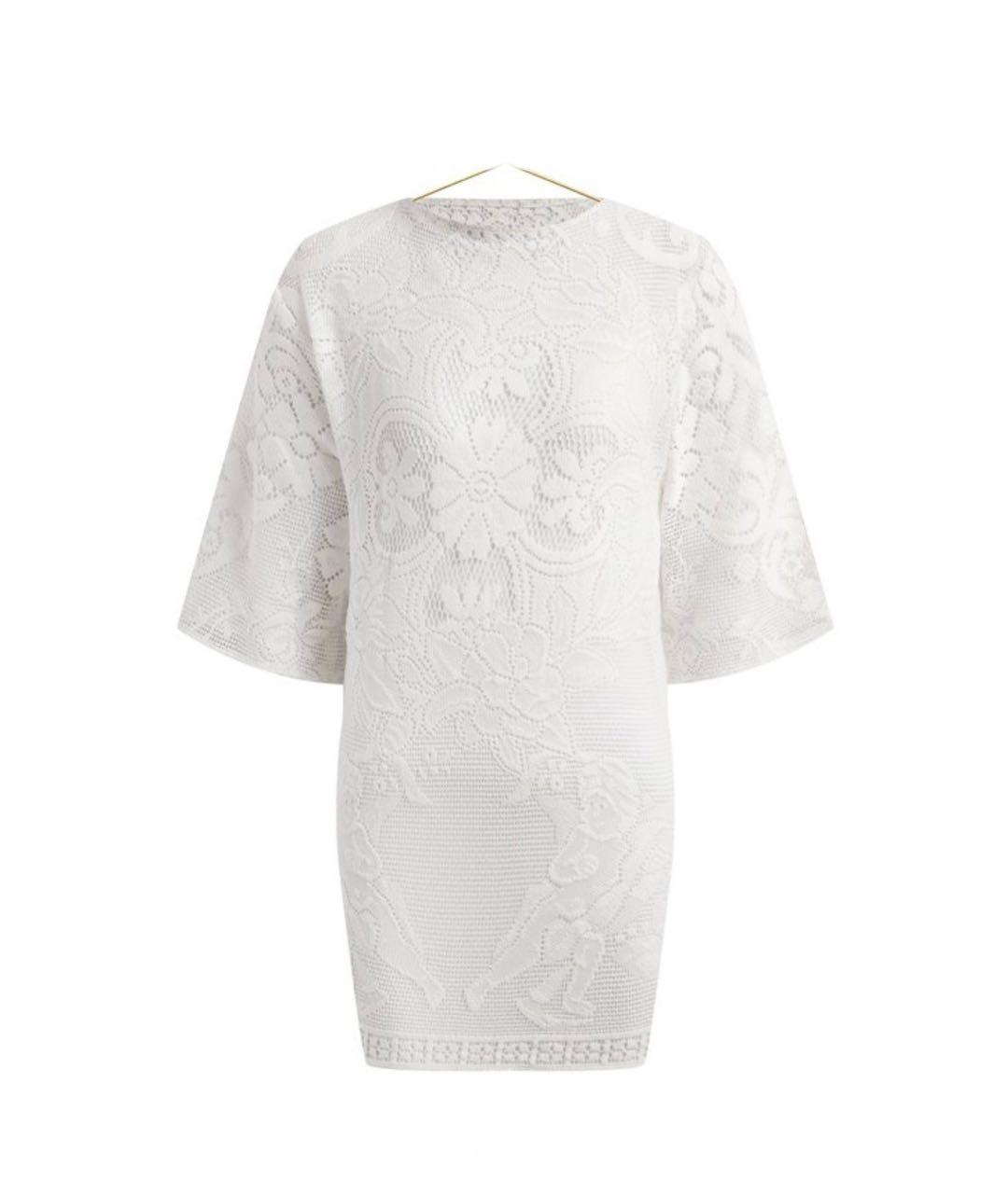DOLCE&GABBANA Белая кружевная блузы, фото 5