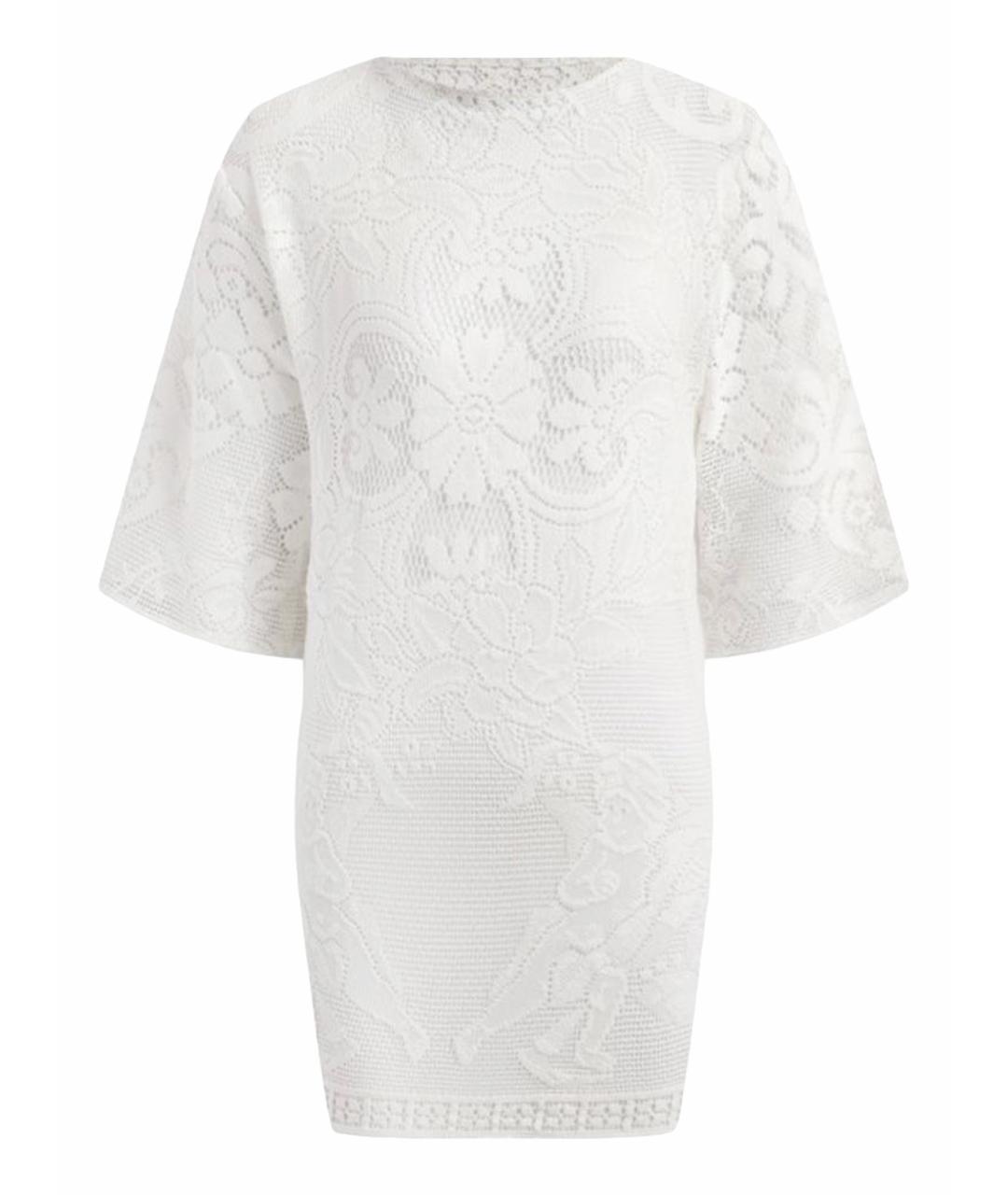 DOLCE&GABBANA Белая кружевная блузы, фото 1