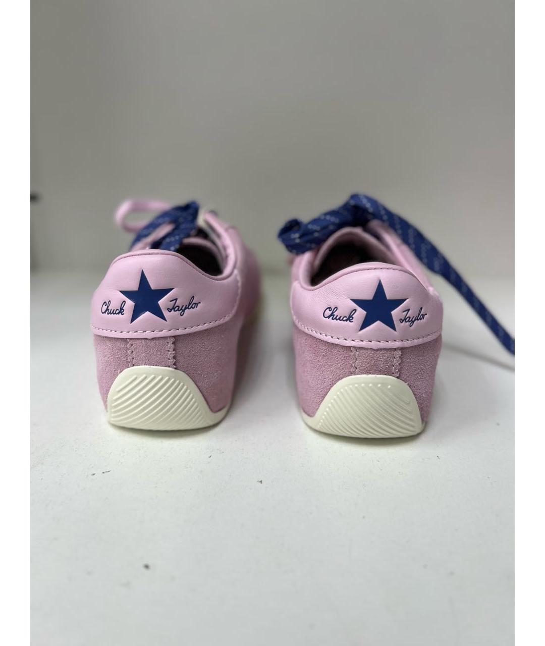 CONVERSE Розовые замшевые кеды, фото 4