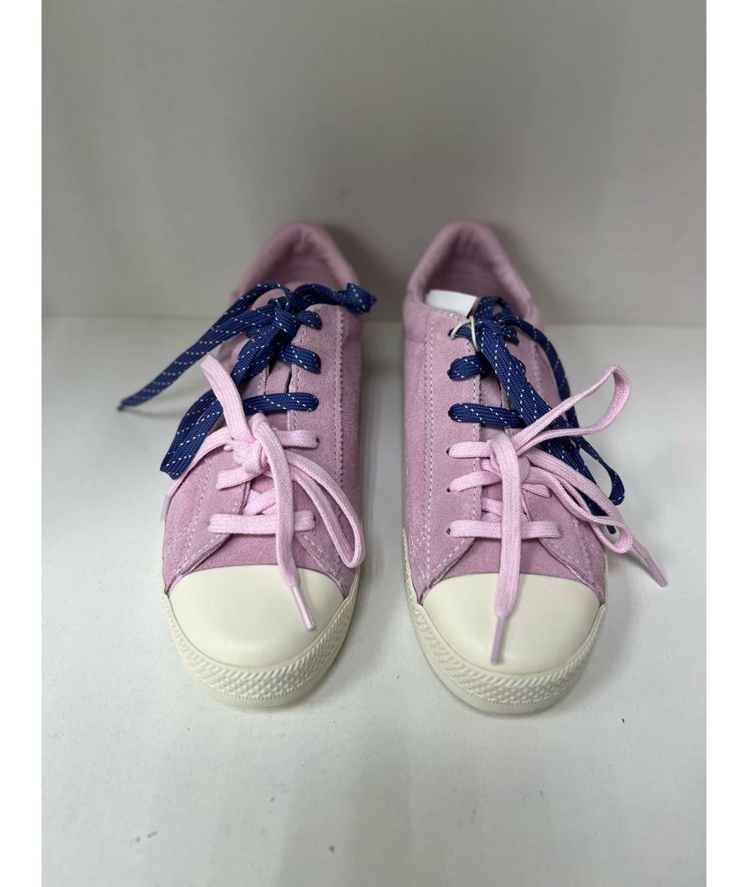 CONVERSE Розовые замшевые кеды, фото 2