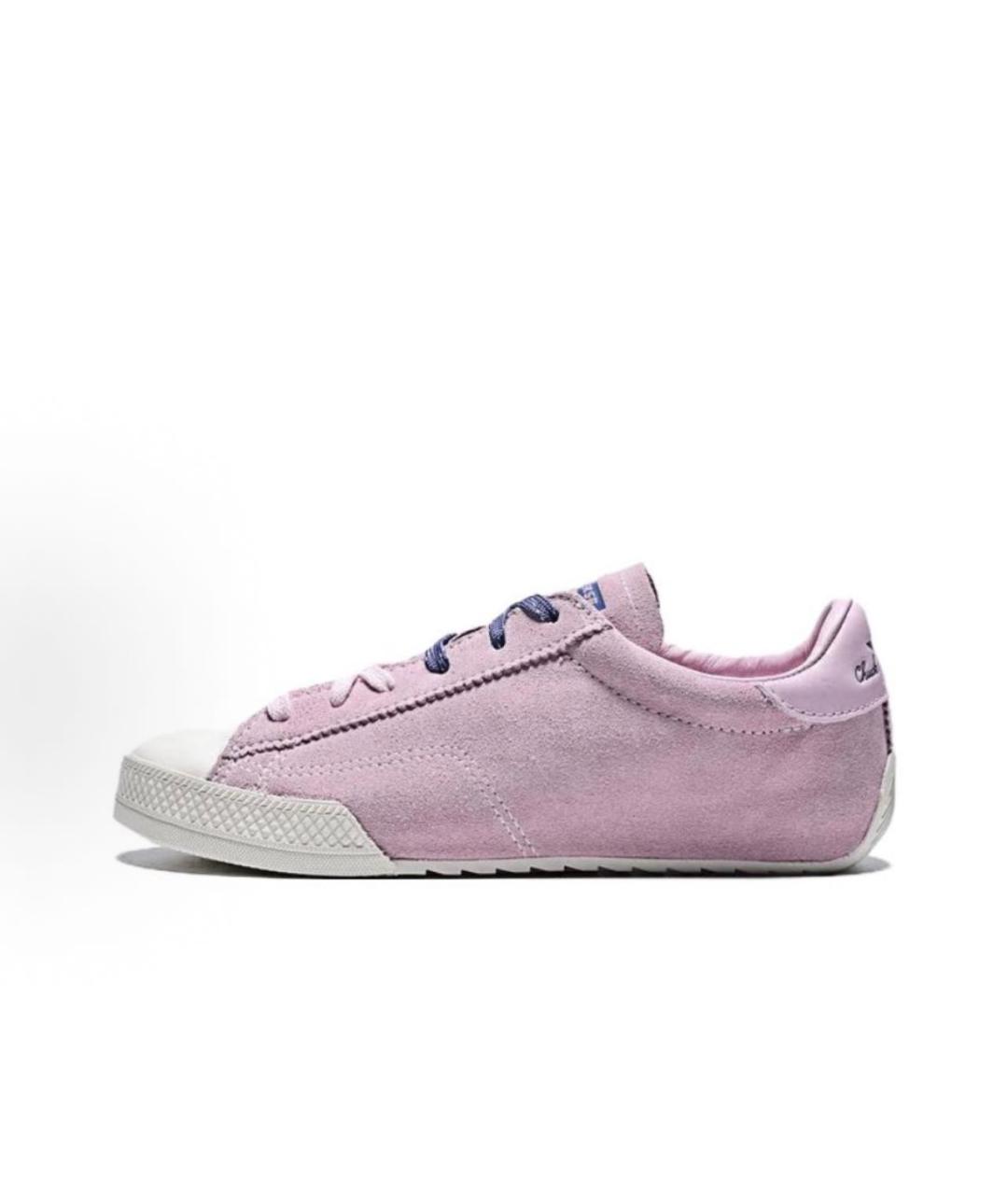 CONVERSE Розовые замшевые кеды, фото 5