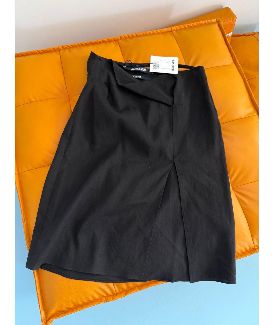 JACQUEMUS Черная юбка миди, фото 2