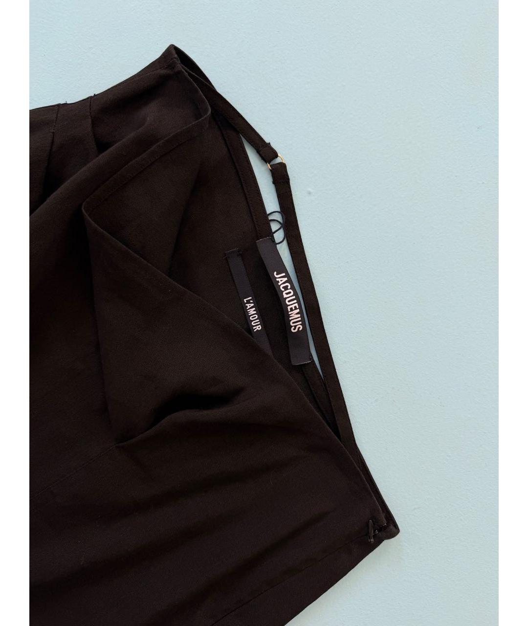 JACQUEMUS Черная юбка миди, фото 8