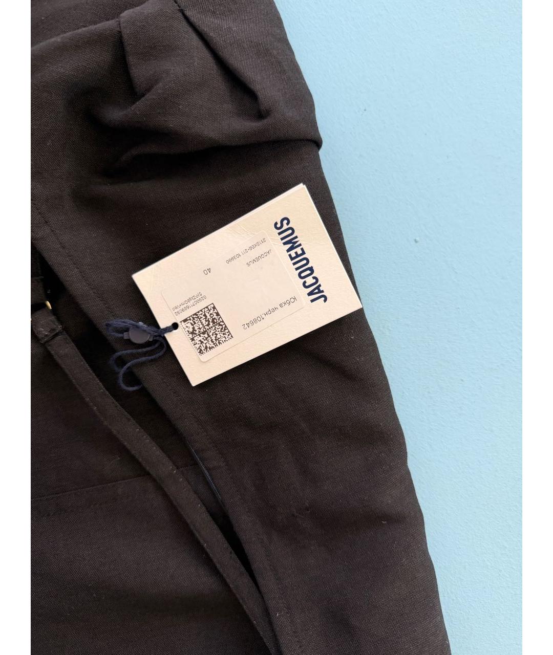 JACQUEMUS Черная юбка миди, фото 6