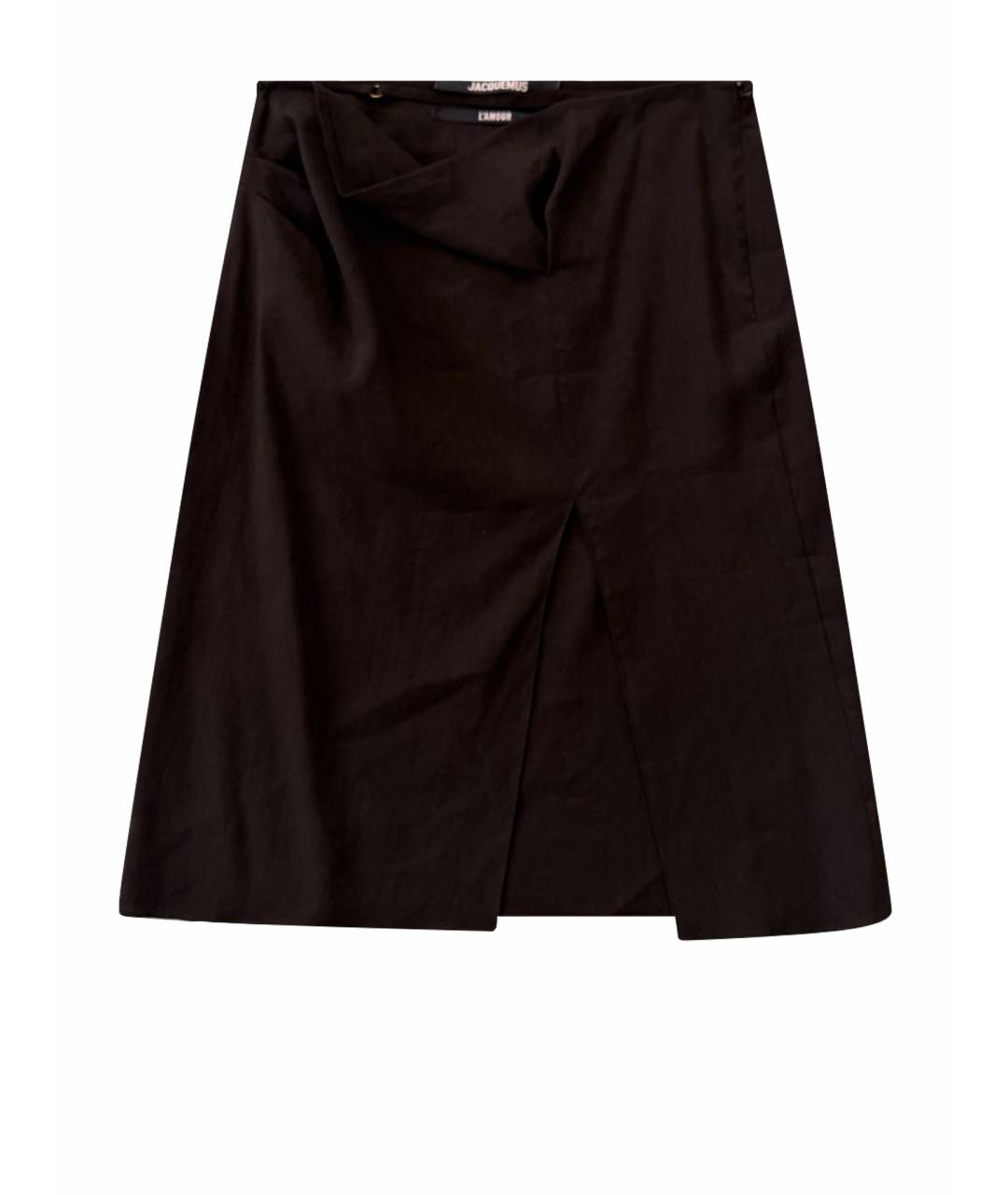 JACQUEMUS Черная юбка миди, фото 1