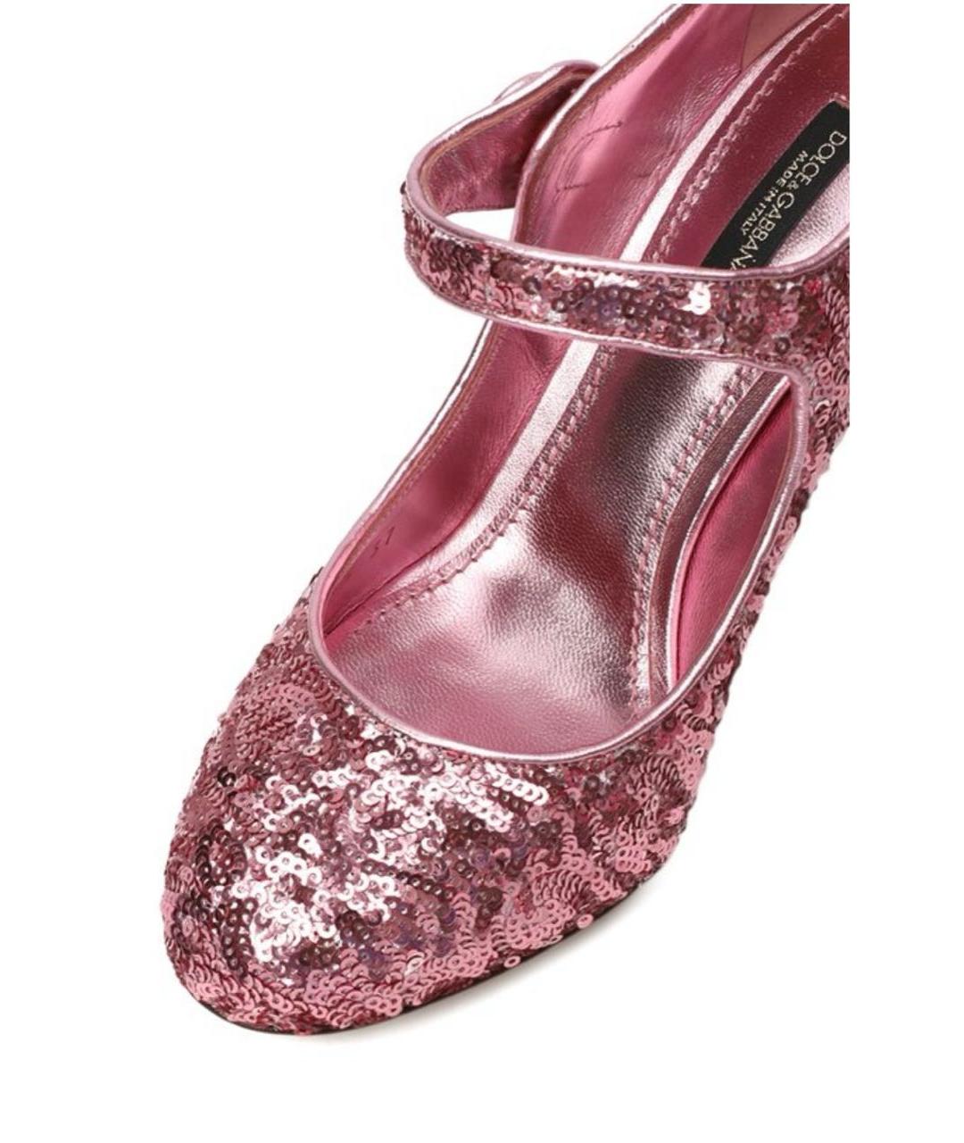DOLCE&GABBANA Розовые туфли, фото 4