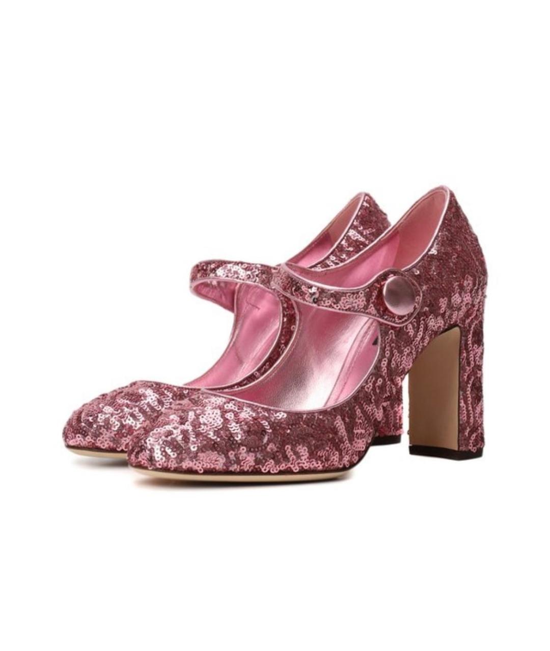 DOLCE&GABBANA Розовые туфли, фото 6