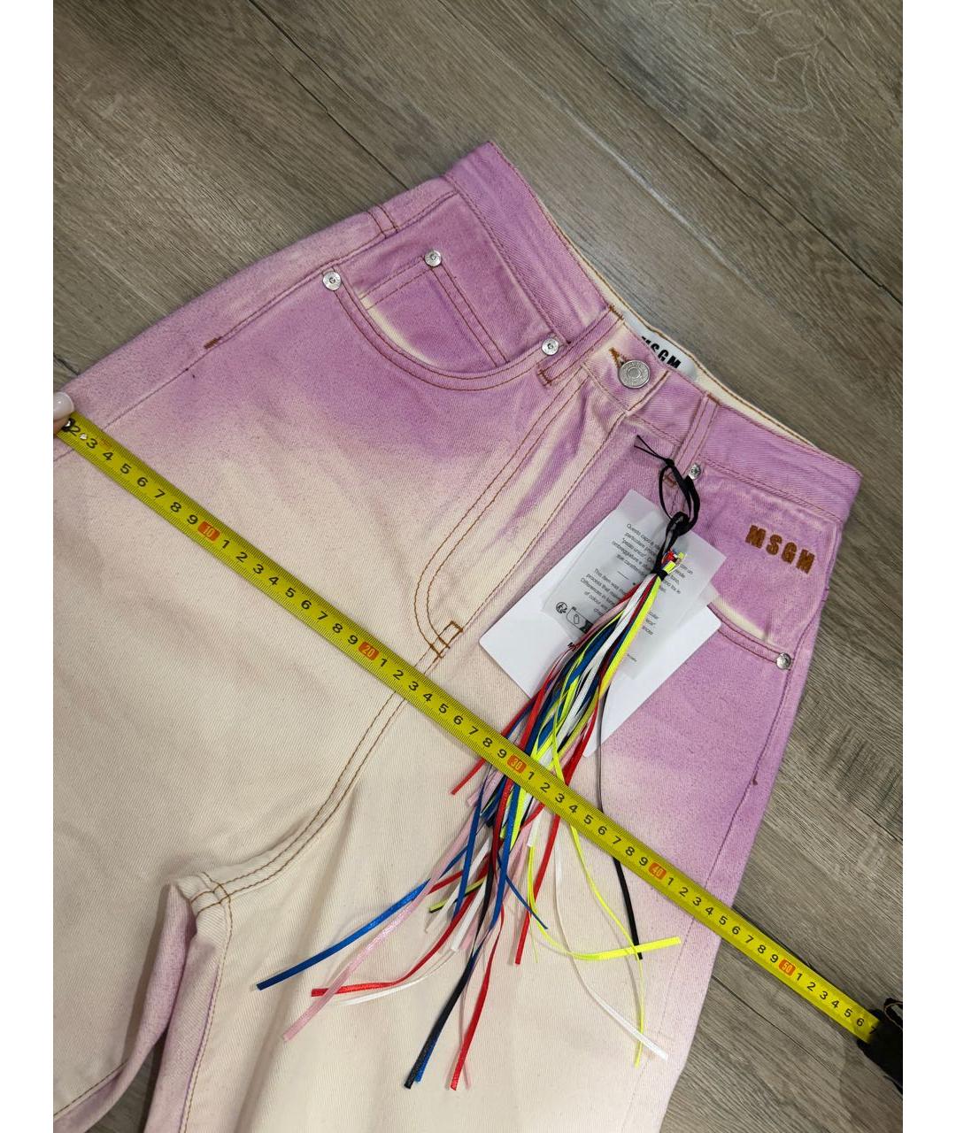 MSGM Мульти хлопковые прямые джинсы, фото 2
