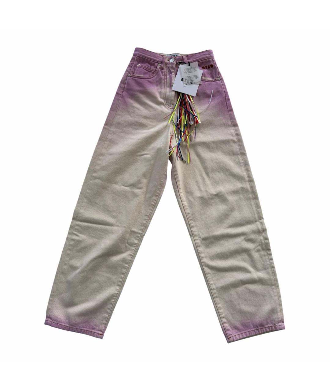MSGM Мульти хлопковые прямые джинсы, фото 1