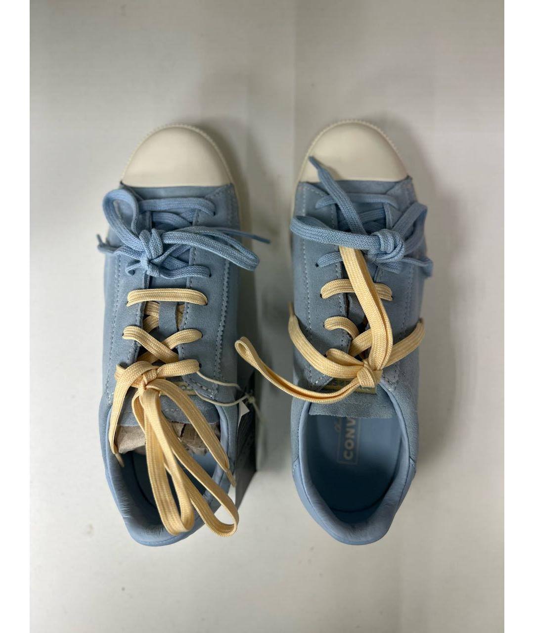 CONVERSE Голубые замшевые кеды, фото 3