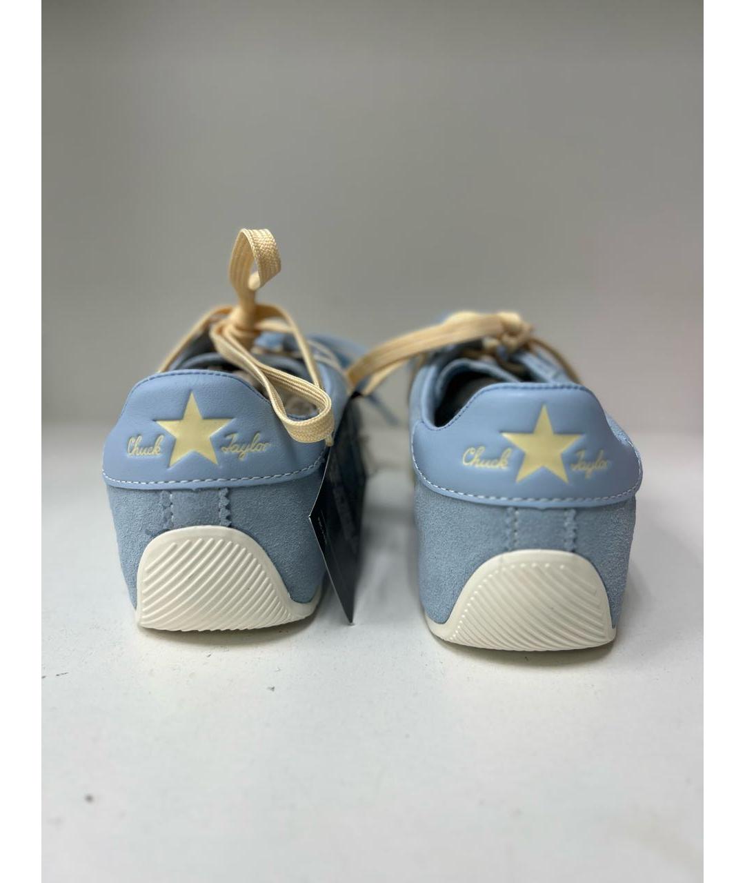 CONVERSE Голубые замшевые кеды, фото 4