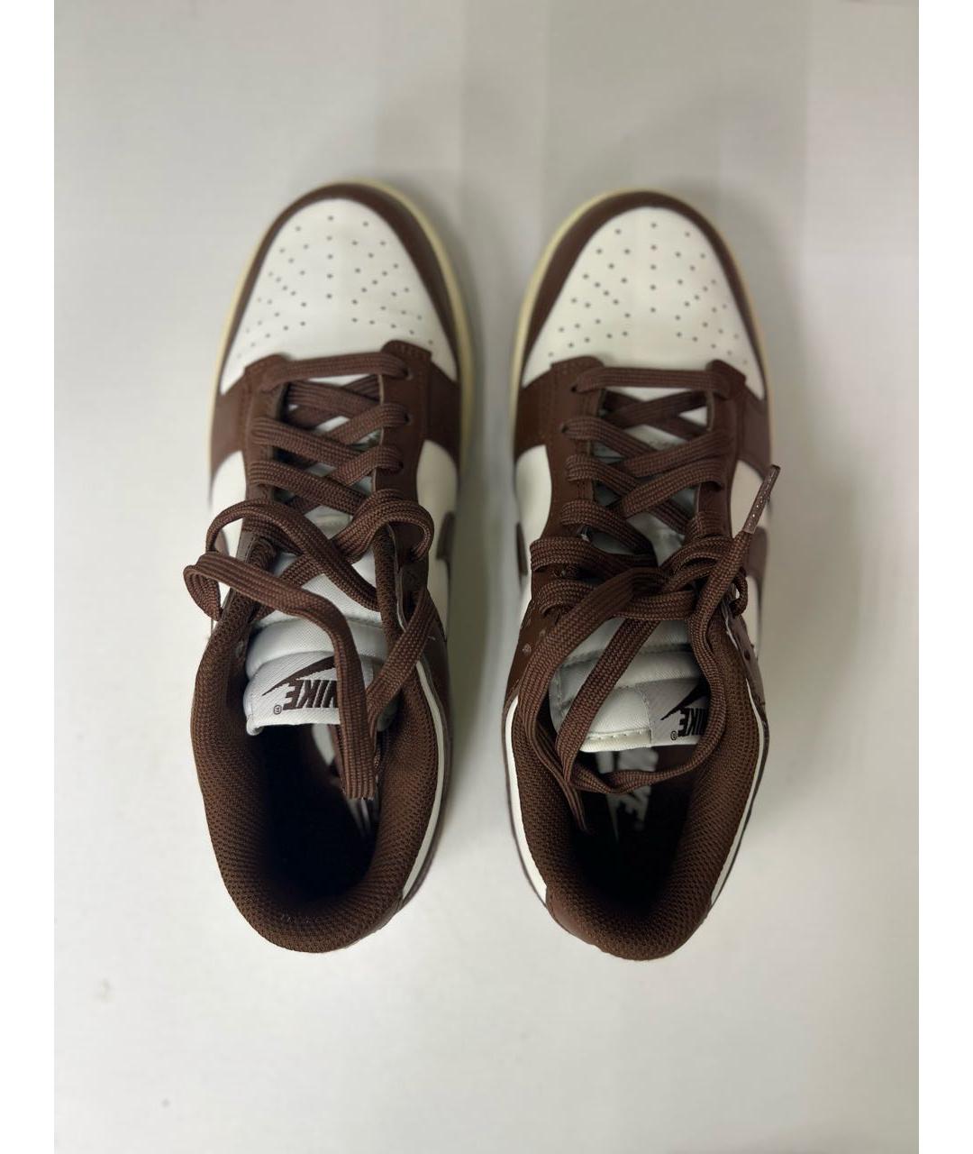 NIKE Коричневые кожаные кеды, фото 3
