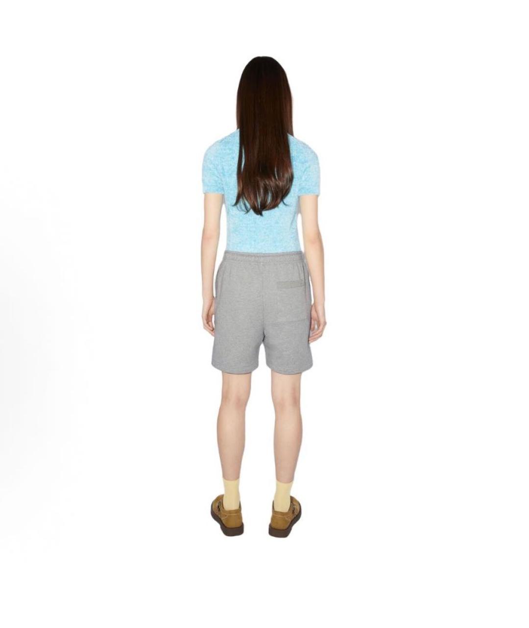 ACNE STUDIOS Серые шорты, фото 3