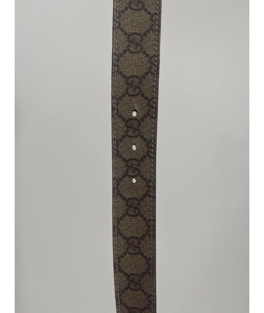 GUCCI Бежевый кожаный ремень, фото 3