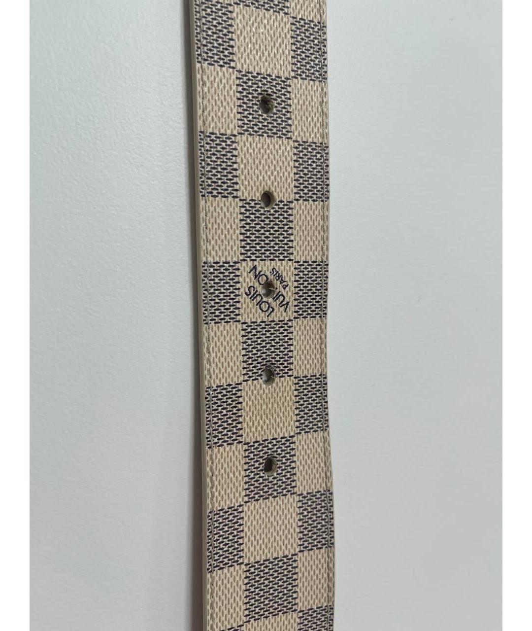 LOUIS VUITTON Белый кожаный ремень, фото 2