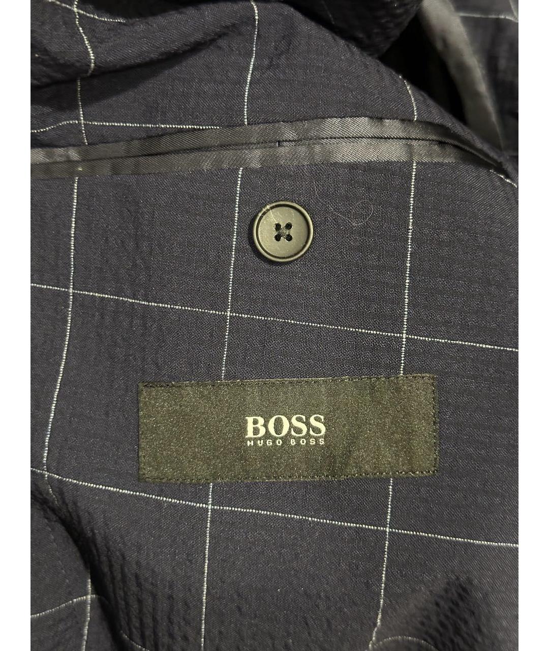 HUGO BOSS Темно-синий классический костюм, фото 6